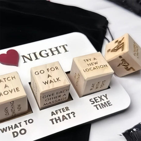 Hjemix | Morsomme Date Night Terninger Nattutgave - Årsdagsgave