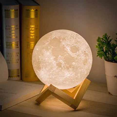 Hjemix | Moon lampe - Lunar - Oppladbar - Berøringskontroll