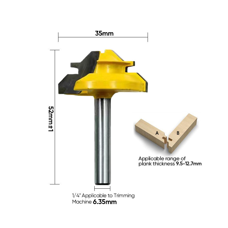 Hjemix | Router Bit 45-graders limfuge låsemiter