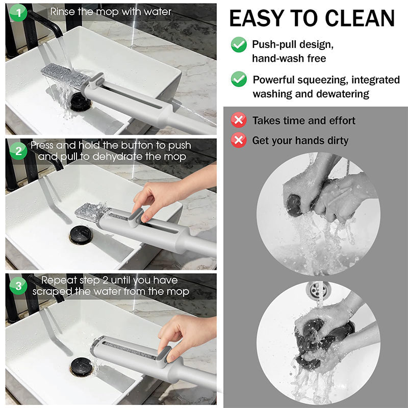 Hjemix | Bærbar selvklem mini mopp