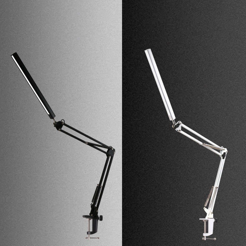 Hjemix | LED Foldbar Lang Arm Klips Øyevern USB Leselampe