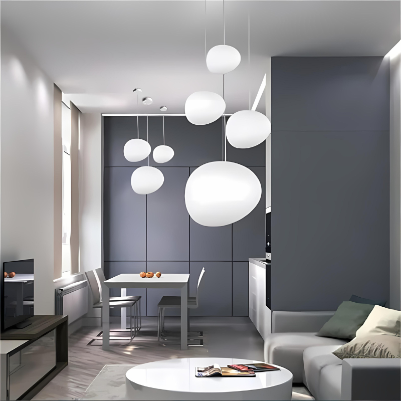 Hjemix | Elegant Glass Pebble Pendant Light