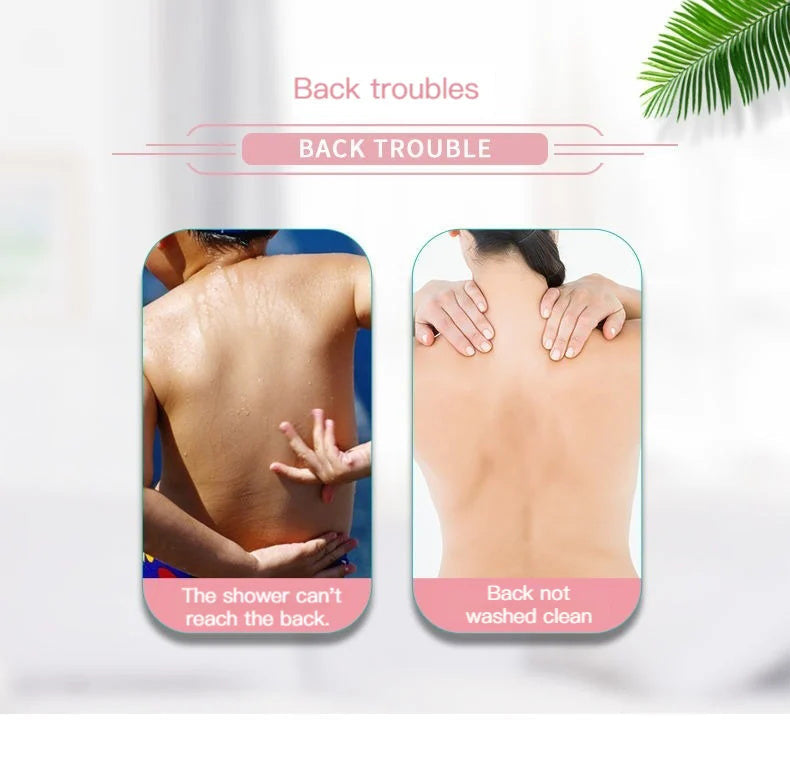 Hjemix | Dusj fot- og ryggskraper, massasjepad