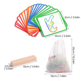 Hjemix | Montessori Barns Puslespill Logikktrening Ring Spill