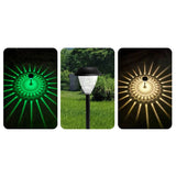 Hjemix | Solar vanntett sirkulær divergerende lys sky design LED utendørs hage dekorativ lys