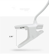 Hjemix | Enkel LED Clip Skrivebordlampe Oppladbar Øyebeskyttelse Nattlys