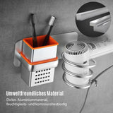 Hjemix | Bad Aluminium Multifunksjonell Hårføner Holder