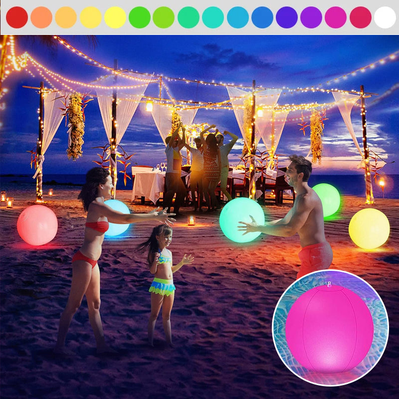 Hjemix | LED Lykt 16 Farger Glødende Strandball