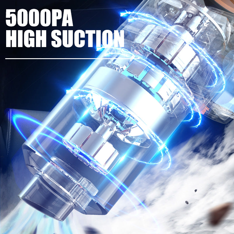 Hjemix | Bærbar trådløs håndholdt støvsuger, syklon suge trådløs støvsuger, oppladbar støvsuger med sterk sugeevne egnet for biler/kontorer/hjem