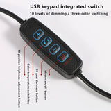 Hjemix | LED Foldbar Lang Arm Klips Øyevern USB Leselampe