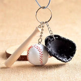 Hjemix | Mini Baseballhanske Sett Charm Nøkkelring