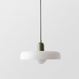 Hjemix | Pendellampe laget av farget glass | Elegant hengelampe i Bauhaus-stil | Designlampe for stue og spisestue