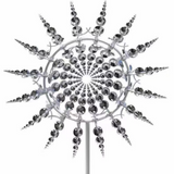 Hjemix | Vannmølle - Vindfull - Magisk metall - Hagedekorasjon