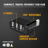 Hjemix | Mini roterbar 3-Port USB Hub