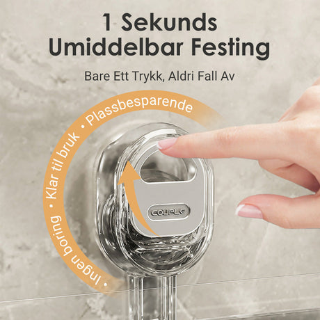Hjemix | Oppbevaringsstativ med sugekopp og dreneringshull