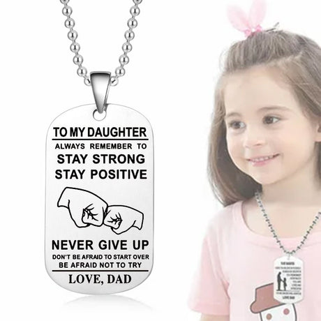 Hjemix | Engelsk alfabet rustfritt stål halskjede