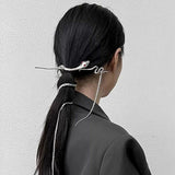 Hjemix | Silver Spiral Snake Tåsmykke