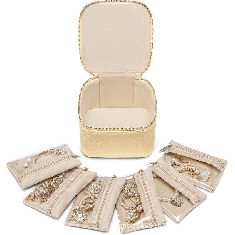 Hjemix | Lær smykkeboks for reise