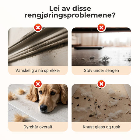 Hjemix | Sammenleggbar gjenbrukbar støvkost for rengjøring