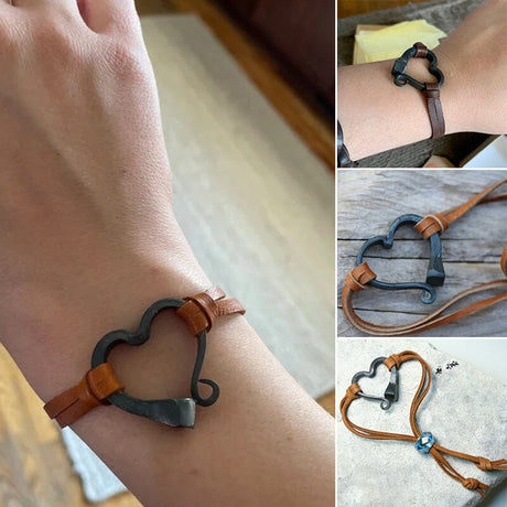 Hjemix | Valentine's Day Håndlaget Kjærlighet Hestesko Nagler Armbånd