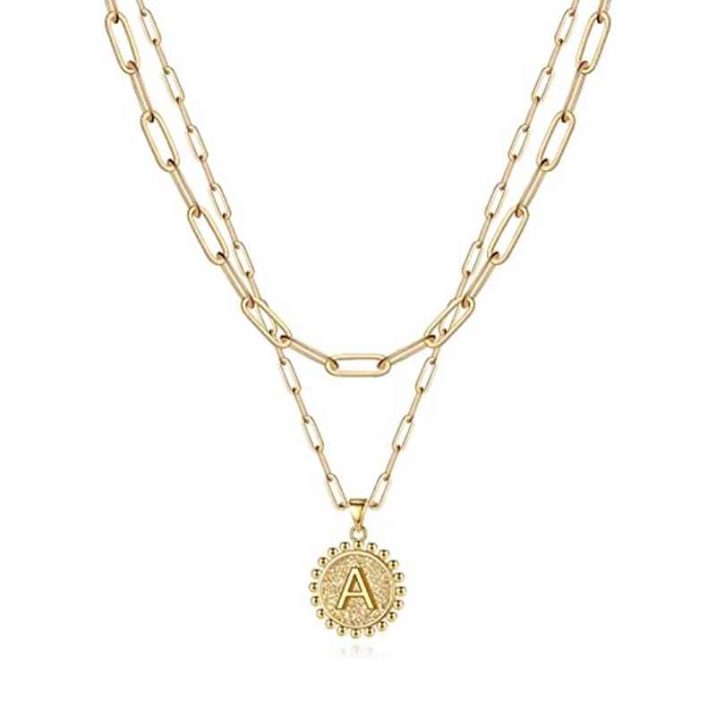 Hjemix | Gyldne Initialhalskjeder for Kvinner