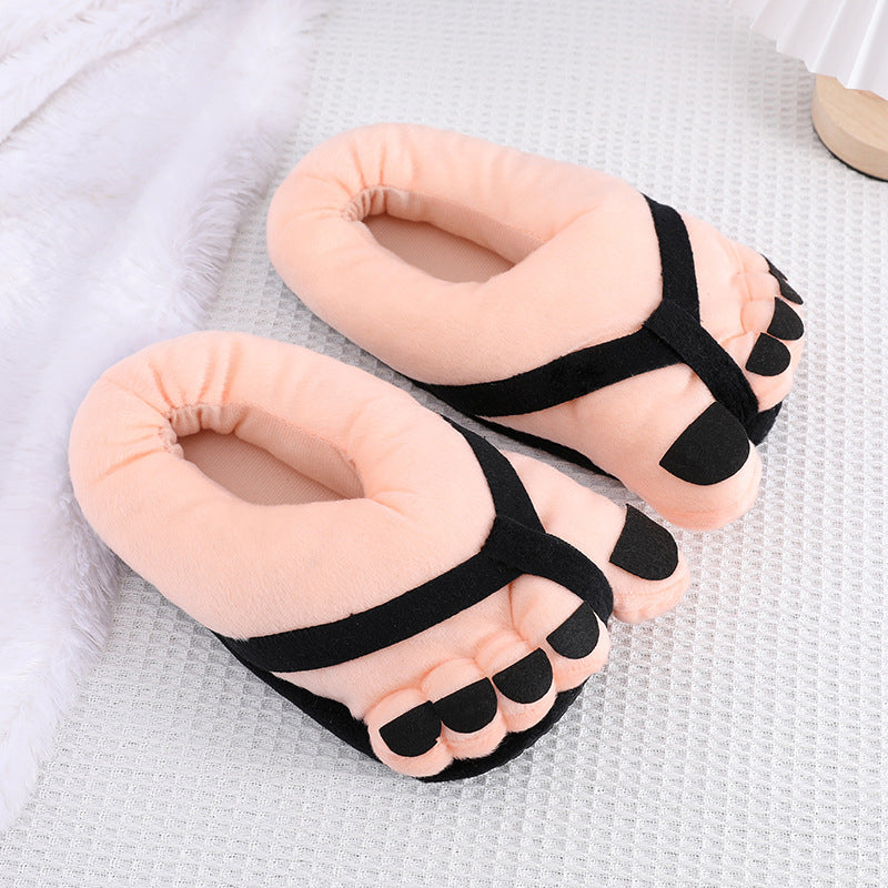 Hjemix | Morsomme fotplush novitetssandaler