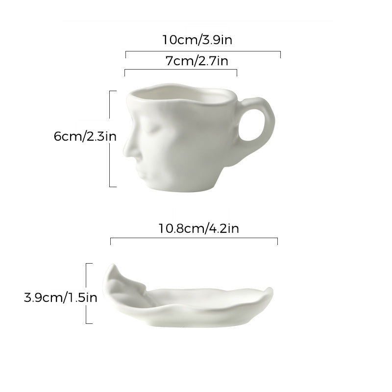 Hjemix | Kyssnades Face keramisk kaffekopp