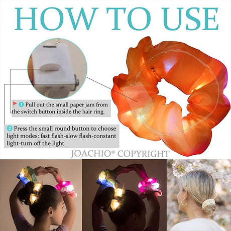 Hjemix | LED Scrunchy Hårstrikker