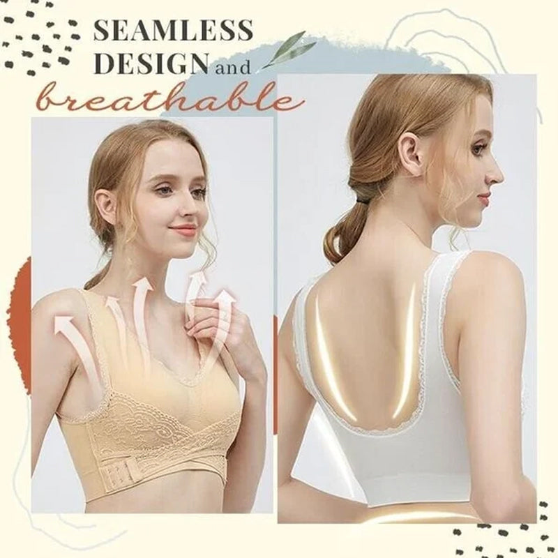 Hjemix | Front Cross-Side Buckle Lace Bh