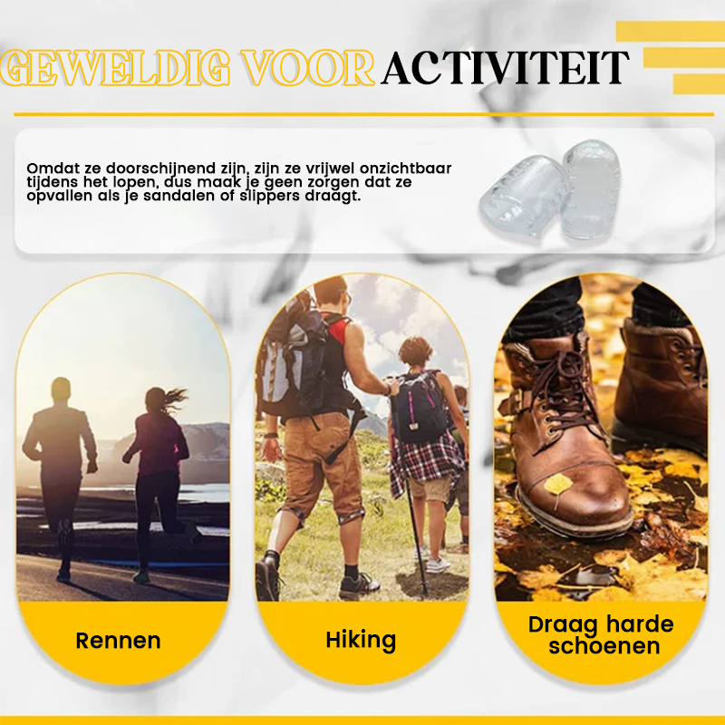 Hjemix | Silikon Anti-Friksjon Tåbeskytter