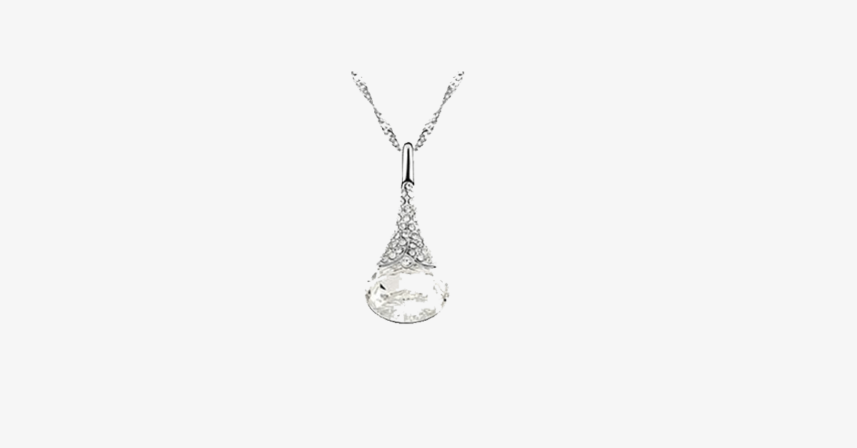 Hjemix | Crystal Water Drop Pendant - Multicolor Østerrikske Krystaller med Hummerlås