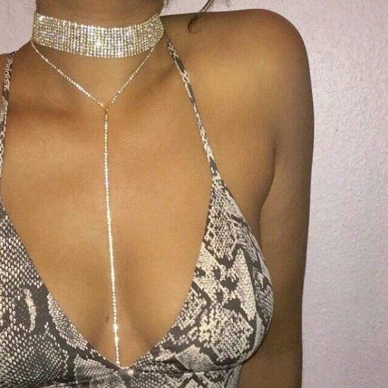 Hjemix | Rhinestone Topp Choker