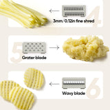 Hjemix | Rustfritt stål multifunksjonell grønnsakshakker