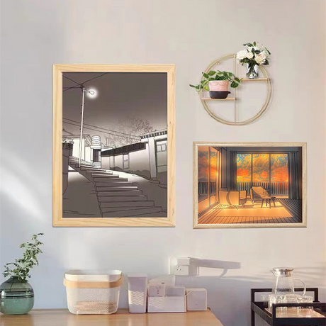 Hjemix | Kreativ DIY Sollys Maleri Nattlampe