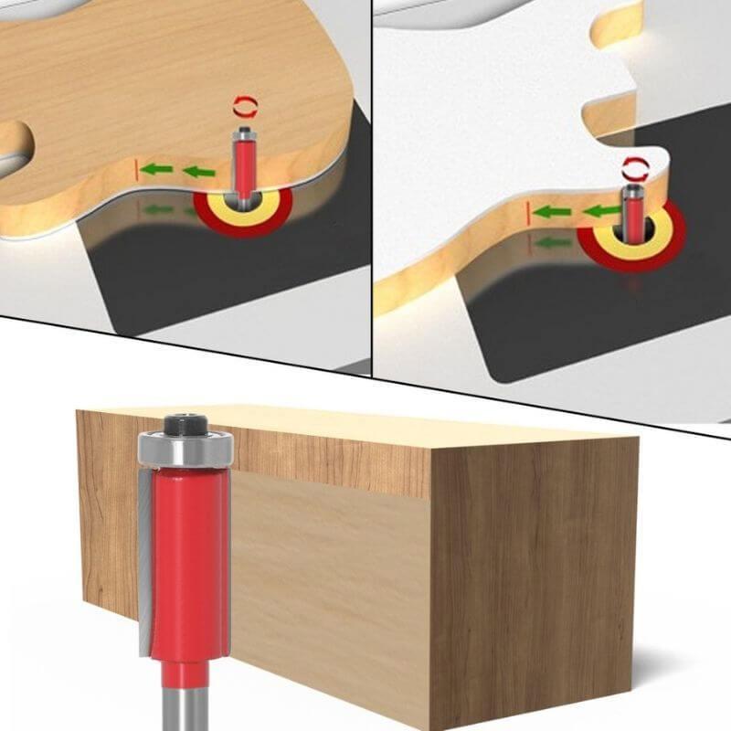 Hjemix | 1/4'' aksel flat kutter biter
