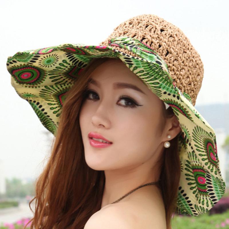 Hjemix | Fashion Hollow Printed Sun Hat