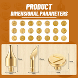 Hjemix | 26 Buchstaver Kobberform —DIY Trebrenning/Laging Set