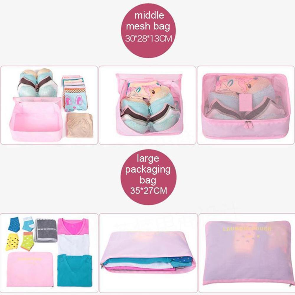 Hjemix | Reiseklær Oppbevaringsbag (1 Sett, 6 Deler)