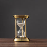Hjemix | 3/5/10 minutter retro metall håndverk timeglass pendel hjemme kontor skrivebord arrangement ornament sandtimer sandglass dekorasjon