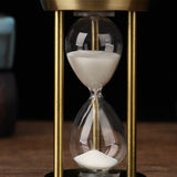 Hjemix | 3/5/10 minutter retro metall håndverk timeglass pendel hjemme kontor skrivebord arrangement ornament sandtimer sandglass dekorasjon