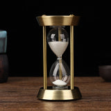 Hjemix | 3/5/10 minutter retro metall håndverk timeglass pendel hjemme kontor skrivebord arrangement ornament sandtimer sandglass dekorasjon