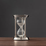 Hjemix | 3/5/10 minutter retro metall håndverk timeglass pendel hjemme kontor skrivebord arrangement ornament sandtimer sandglass dekorasjon