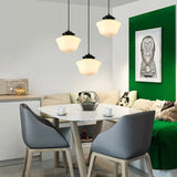 LumiNéo – Modern Geometrisk Oppheng i Frostet Glass