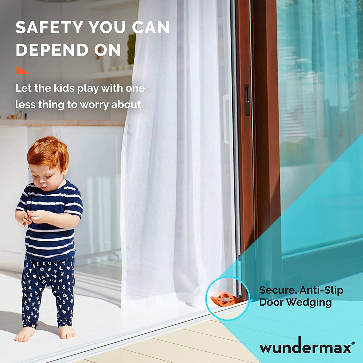 Hjemix | 3-Pack: Wundermax Gummi Sikkerhets Dørstopper