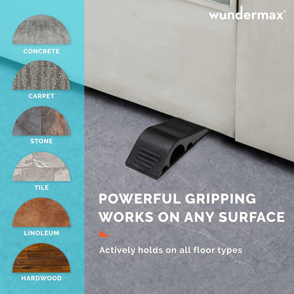 Hjemix | 3-Pack: Wundermax Gummi Sikkerhets Dørstopper