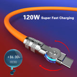 Hjemix | 180° Anti-Break Hurtigladnings Datakabel (120W)