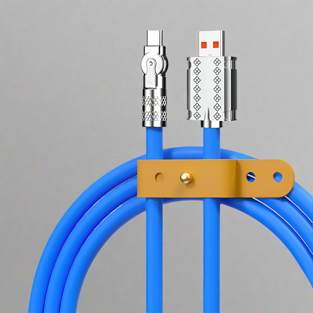 Hjemix | 180° Anti-Break Hurtigladnings Datakabel (120W)