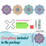 Hjemix | Diamond Crafts Coaster Diamond Painting Coaster (Mandala)