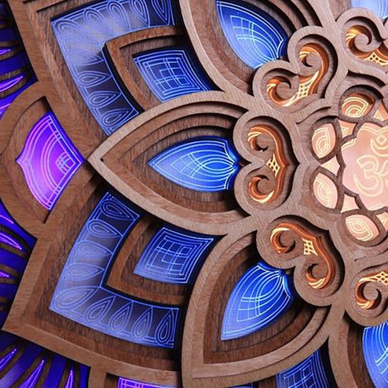 Hjemix | Mandala Yoga Rom Nattlys LED