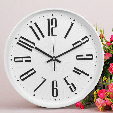 Hjemix | Stor Bokstav Klasserom Tyst Klokke 30 cm Batteridrevet